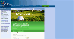 Desktop Screenshot of lpga.golfingcareers.com